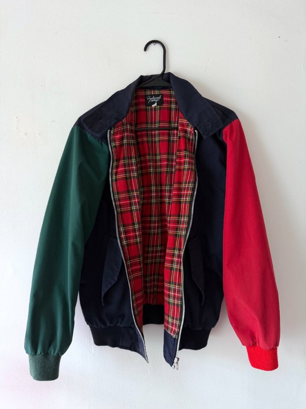 Colourblock Harrington bomber-style jacket (Men’s S)